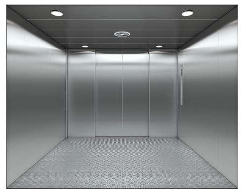 Fuji Fenix freight elevator installed in an industrial setting